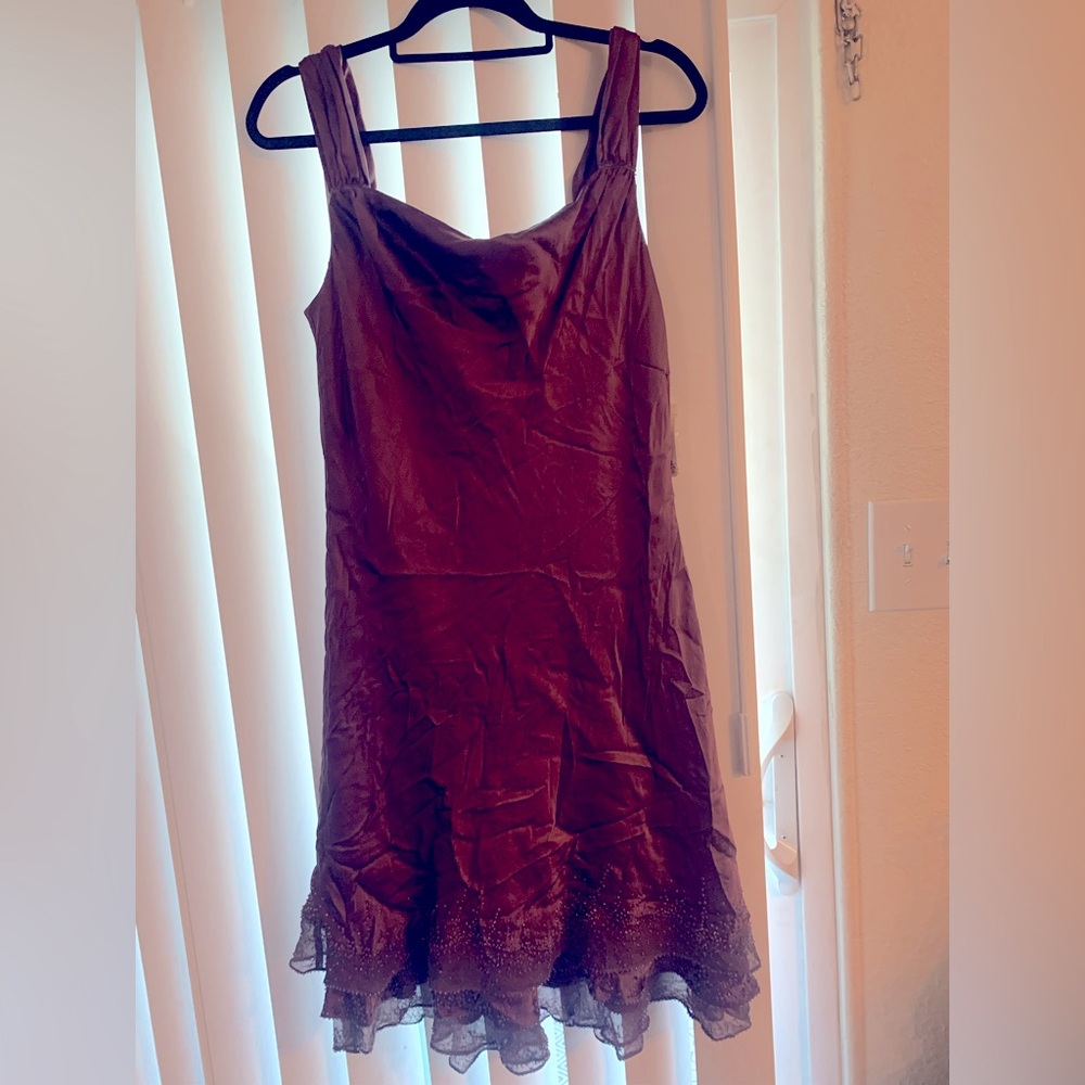 Gorgeous Mauve Beaded Evening Dress